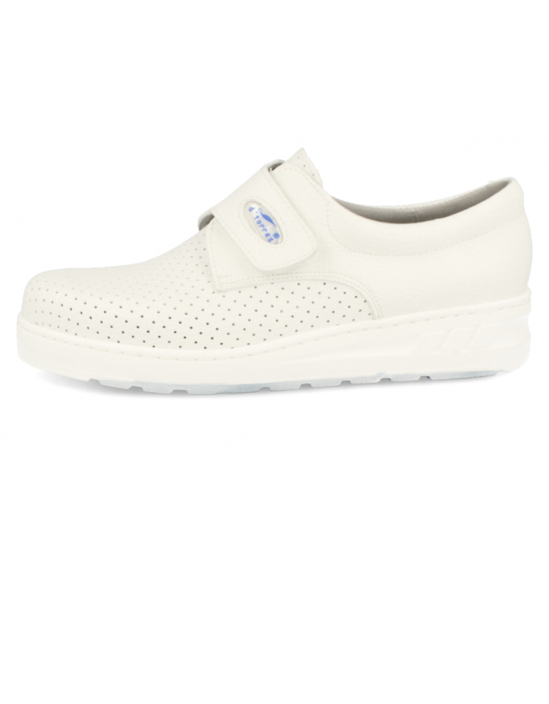 SANITARY COMFORT CLOGS, MEDIC VELCRO. PERFORATED 03 WHITE