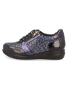 IRMA24 MILANO NAVY BLUE, THERAPEUTIC WOMEN SHOES OF LEATHER, DELICATED FEET